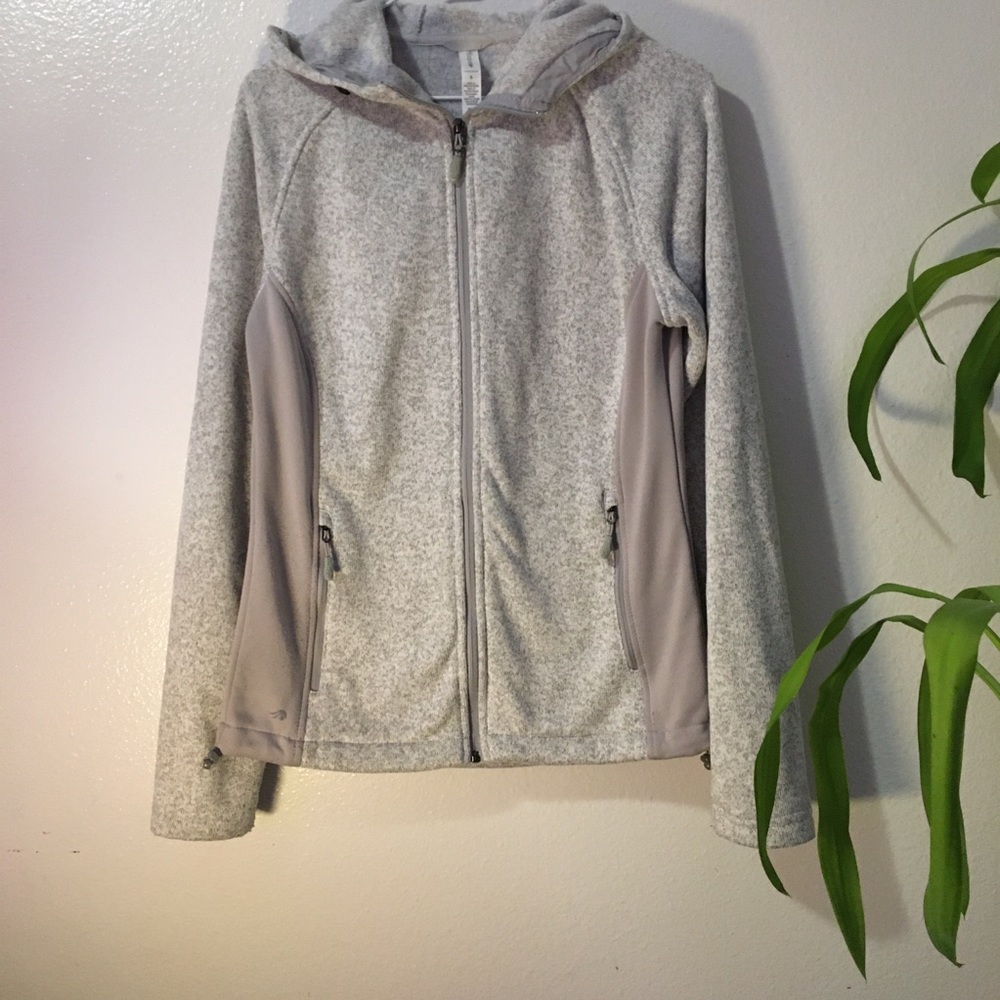 Ideology Gray zip up sweater